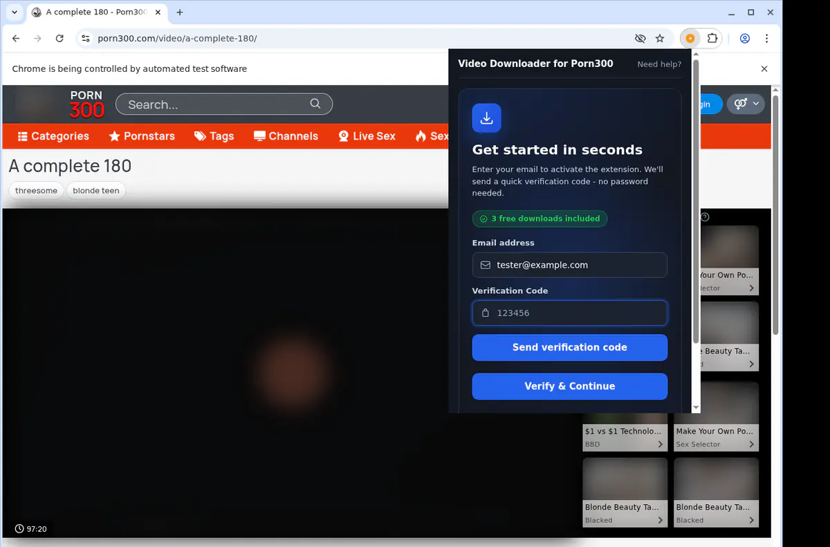 Porn 300 Video Downloader screenshot 4